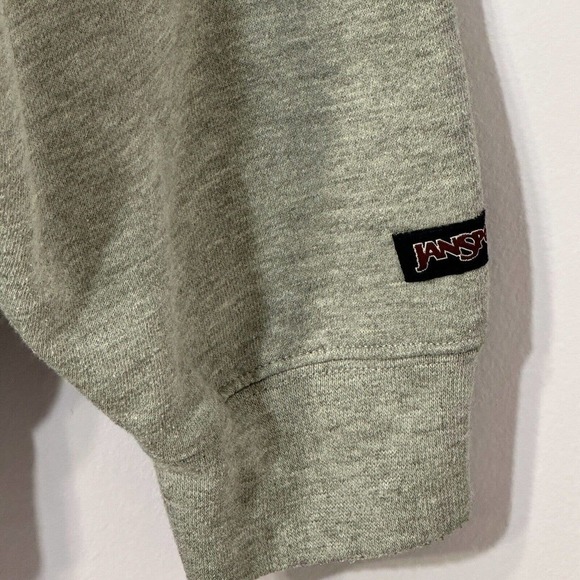 Jansport Sweatshirt Men Size XXL Gray Hooded Long Sleeve Pull-on Kangaroo Pocket - Picture 13 of 13